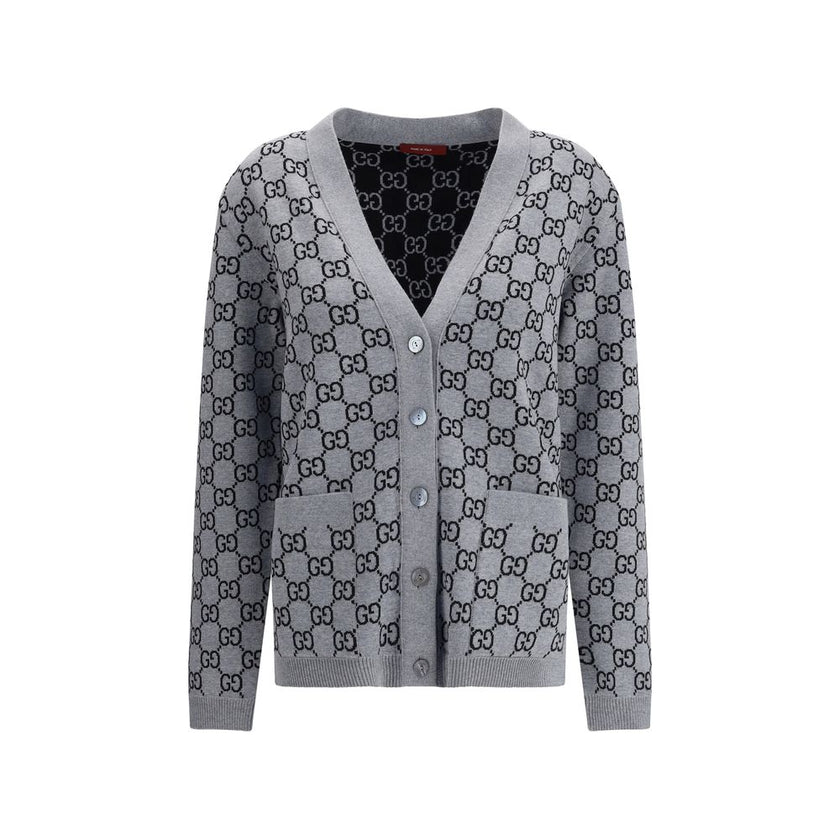 Gucci Black Wool Cardigan - HOLLIN STUDIO