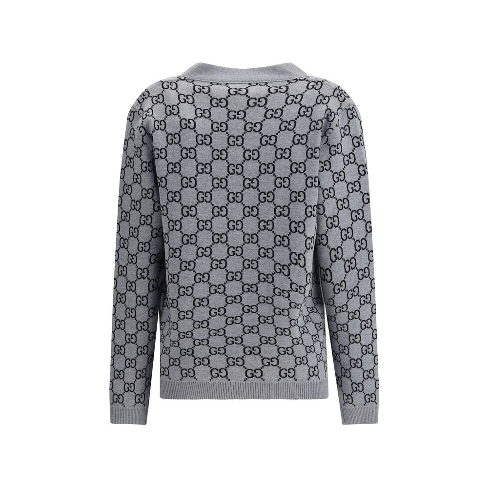 Gucci Black Wool Cardigan - HOLLIN STUDIO
