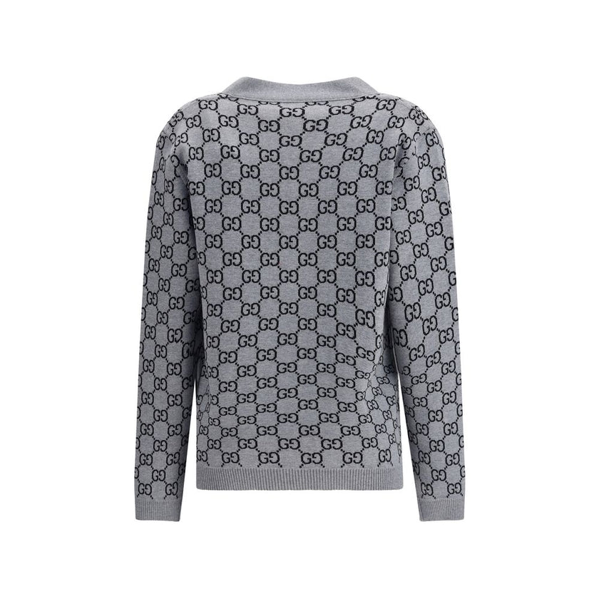 Gucci Black Wool Cardigan - HOLLIN STUDIO