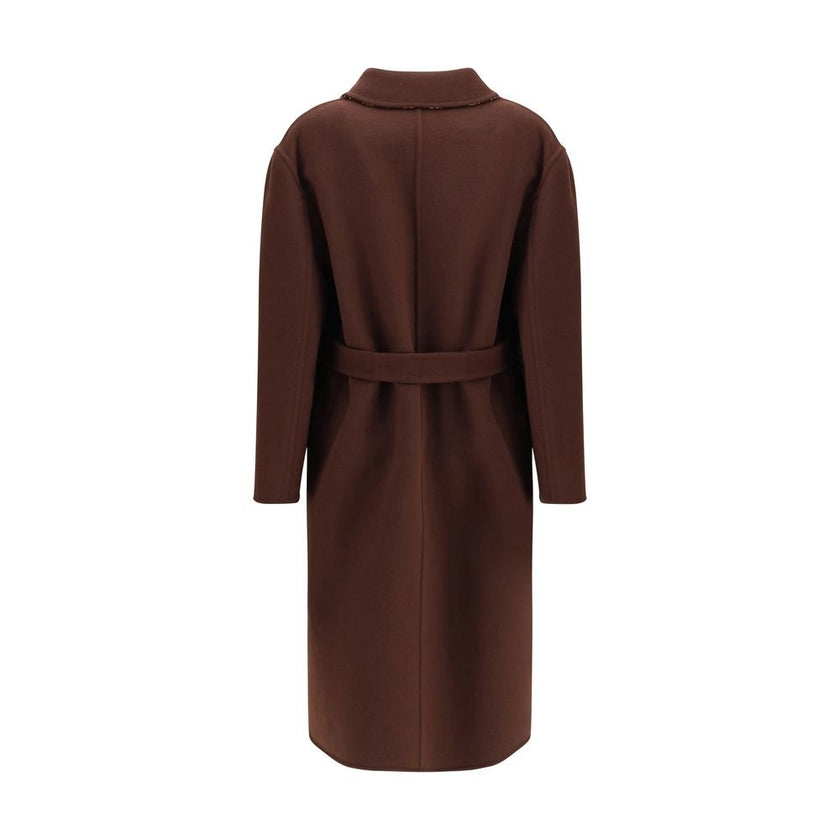 Gucci Brown Wool Coat - HOLLIN STUDIO