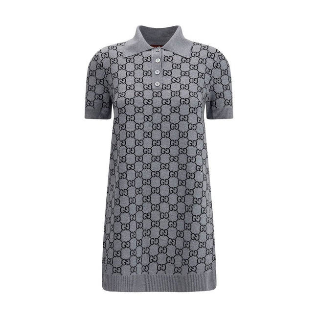 Gucci Gray Wool Casual Dress - HOLLIN STUDIO