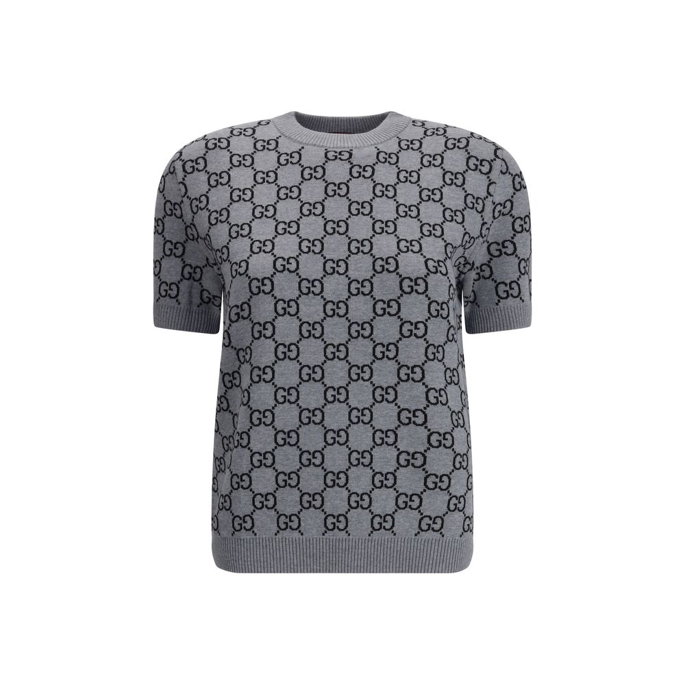 Gucci Gray Wool Sweatshirt - HOLLIN STUDIO
