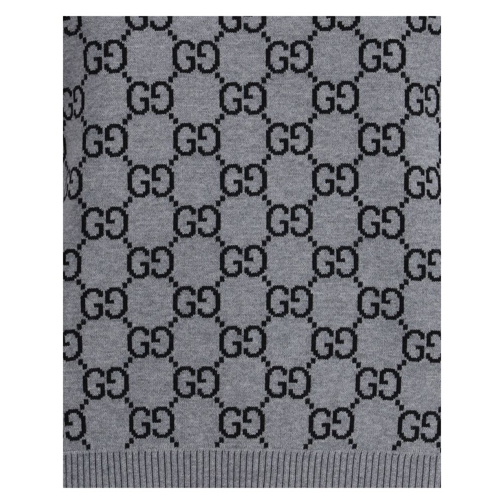 Gucci Gray Wool Sweatshirt - HOLLIN STUDIO