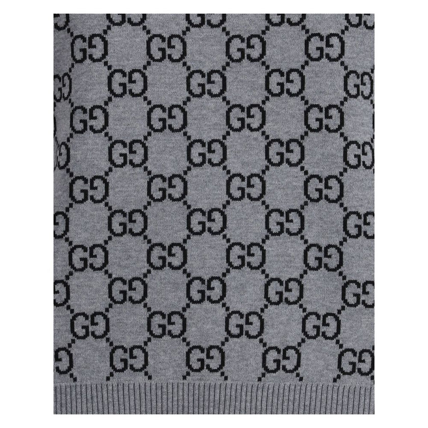 Gucci Gray Wool Sweatshirt - HOLLIN STUDIO