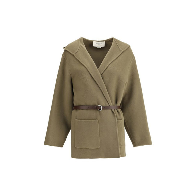 Jacob Cohen Brown Fleece Wool Coat - HOLLIN STUDIO