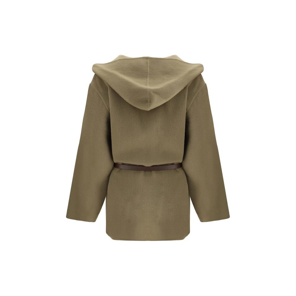 Jacob Cohen Brown Fleece Wool Coat - HOLLIN STUDIO