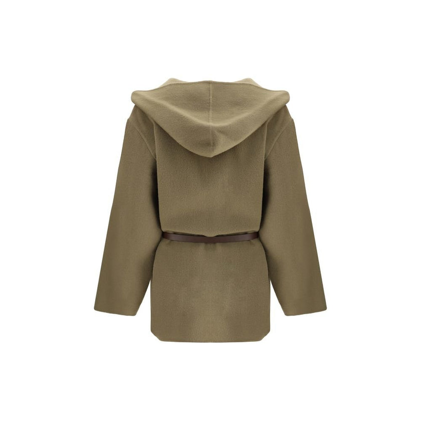 Jacob Cohen Brown Fleece Wool Coat - HOLLIN STUDIO