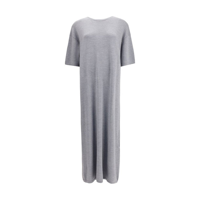 Khaite Gray Wool Casual Dress - HOLLIN STUDIO