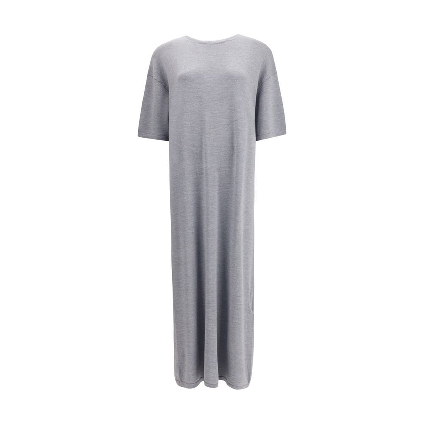 Khaite Gray Wool Casual Dress - HOLLIN STUDIO