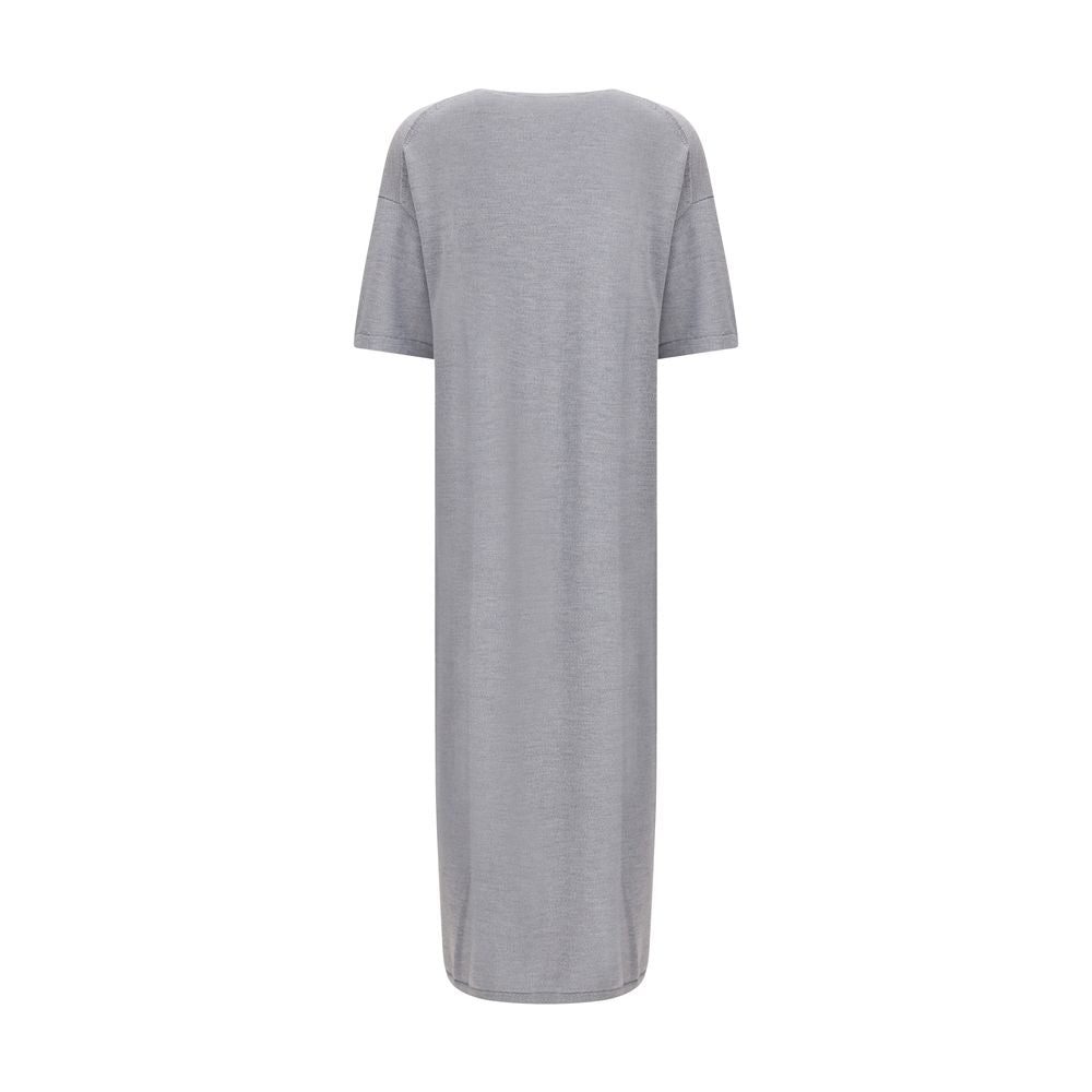 Khaite Gray Wool Casual Dress - HOLLIN STUDIO