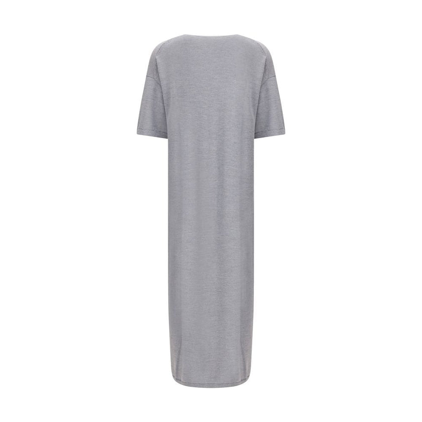 Khaite Gray Wool Casual Dress - HOLLIN STUDIO