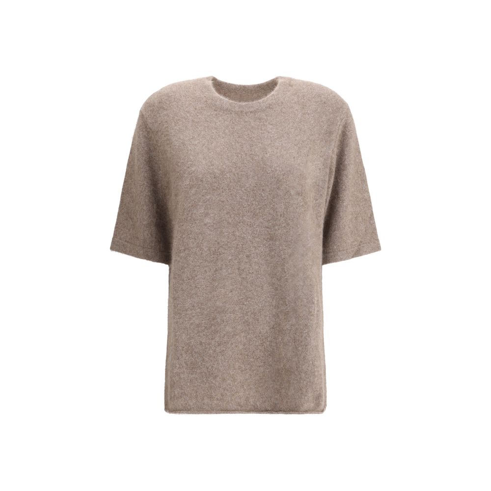Loulou De Saison Beige Wool Sweatshirt - HOLLIN STUDIO