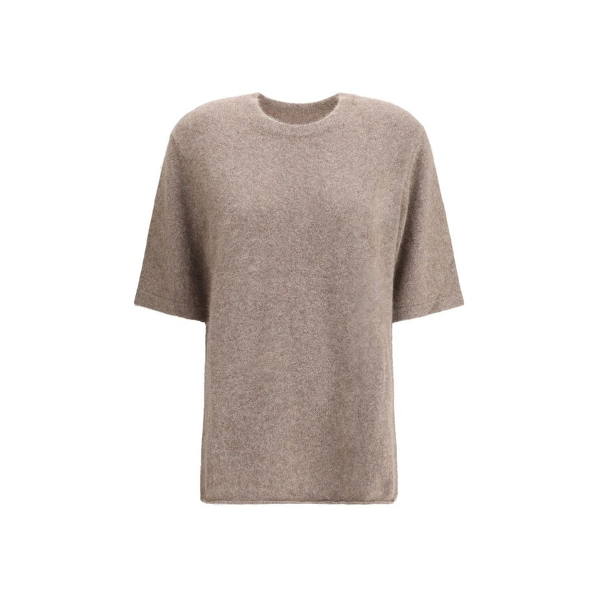 Loulou De Saison Beige Wool Sweatshirt - HOLLIN STUDIO