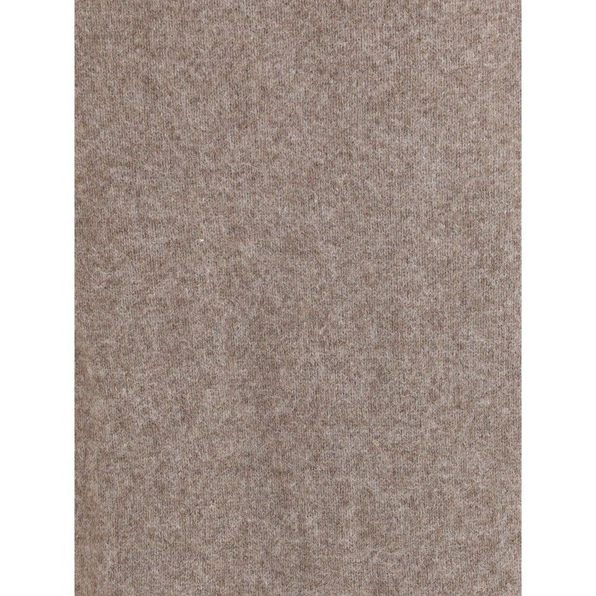 Loulou De Saison Beige Wool Sweatshirt - HOLLIN STUDIO