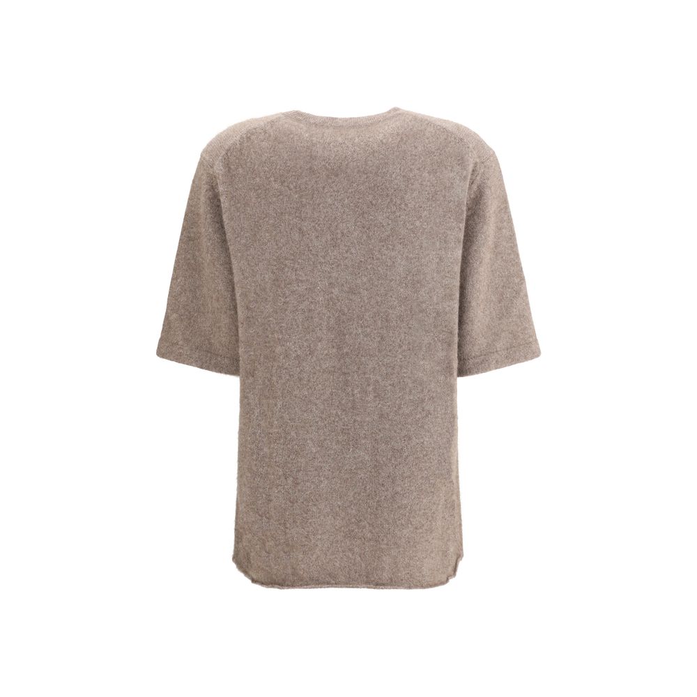 Loulou De Saison Beige Wool Sweatshirt - HOLLIN STUDIO