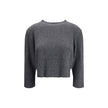 Loulou De Saison Gray Cashmere Sweatshirt - HOLLIN STUDIO
