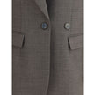 P.A.R.O.S.H. Gray Fleece Wool Blazer - HOLLIN STUDIO