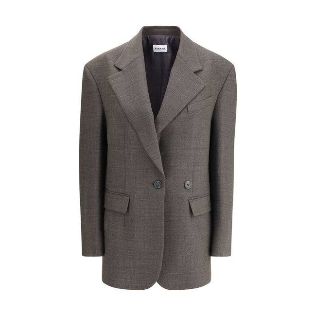 P.A.R.O.S.H. Gray Fleece Wool Blazer - HOLLIN STUDIO