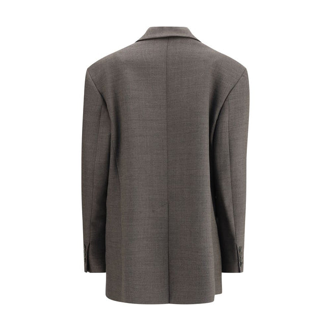 P.A.R.O.S.H. Gray Fleece Wool Blazer - HOLLIN STUDIO