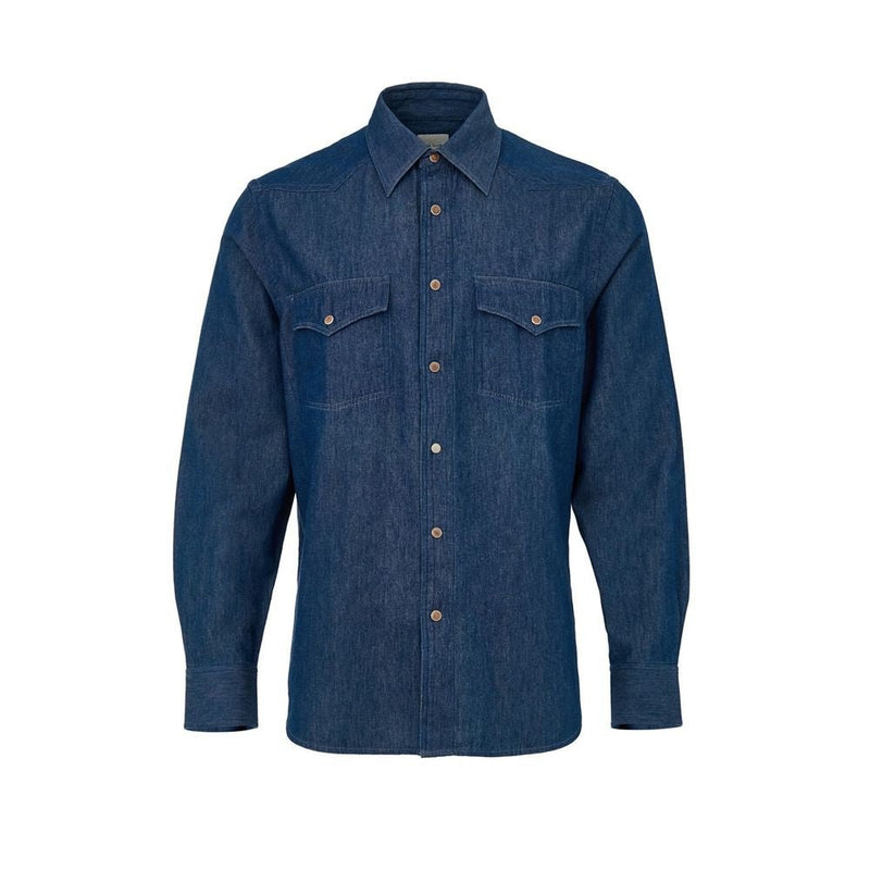 Paul Smith Blue Denim Shirt - HOLLIN STUDIO