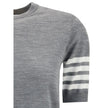 Thom Browne Gray Fleece Wool T-Shirt - HOLLIN STUDIO