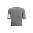 Thom Browne Gray Fleece Wool T-Shirt - HOLLIN STUDIO