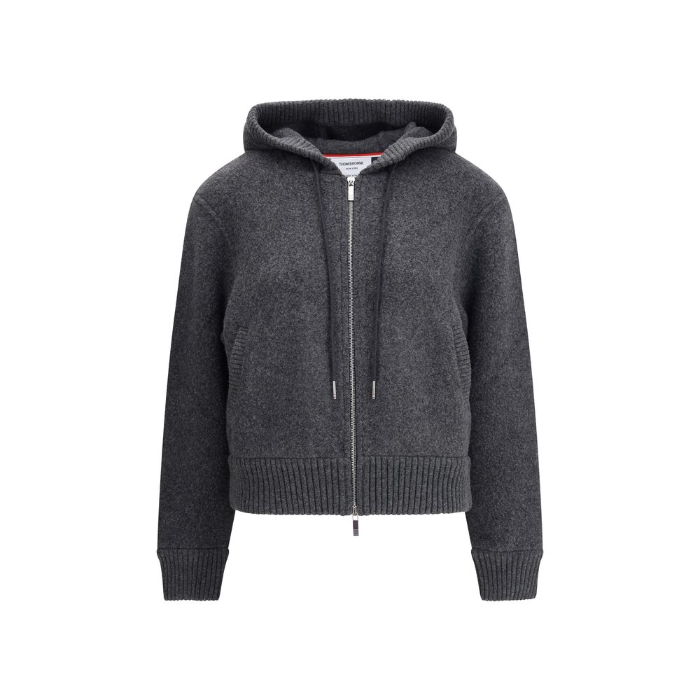 Thom Browne Gray Wool Sweatshirt - HOLLIN STUDIO