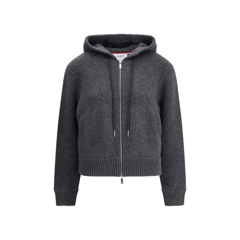 Thom Browne Gray Wool Sweatshirt - HOLLIN STUDIO