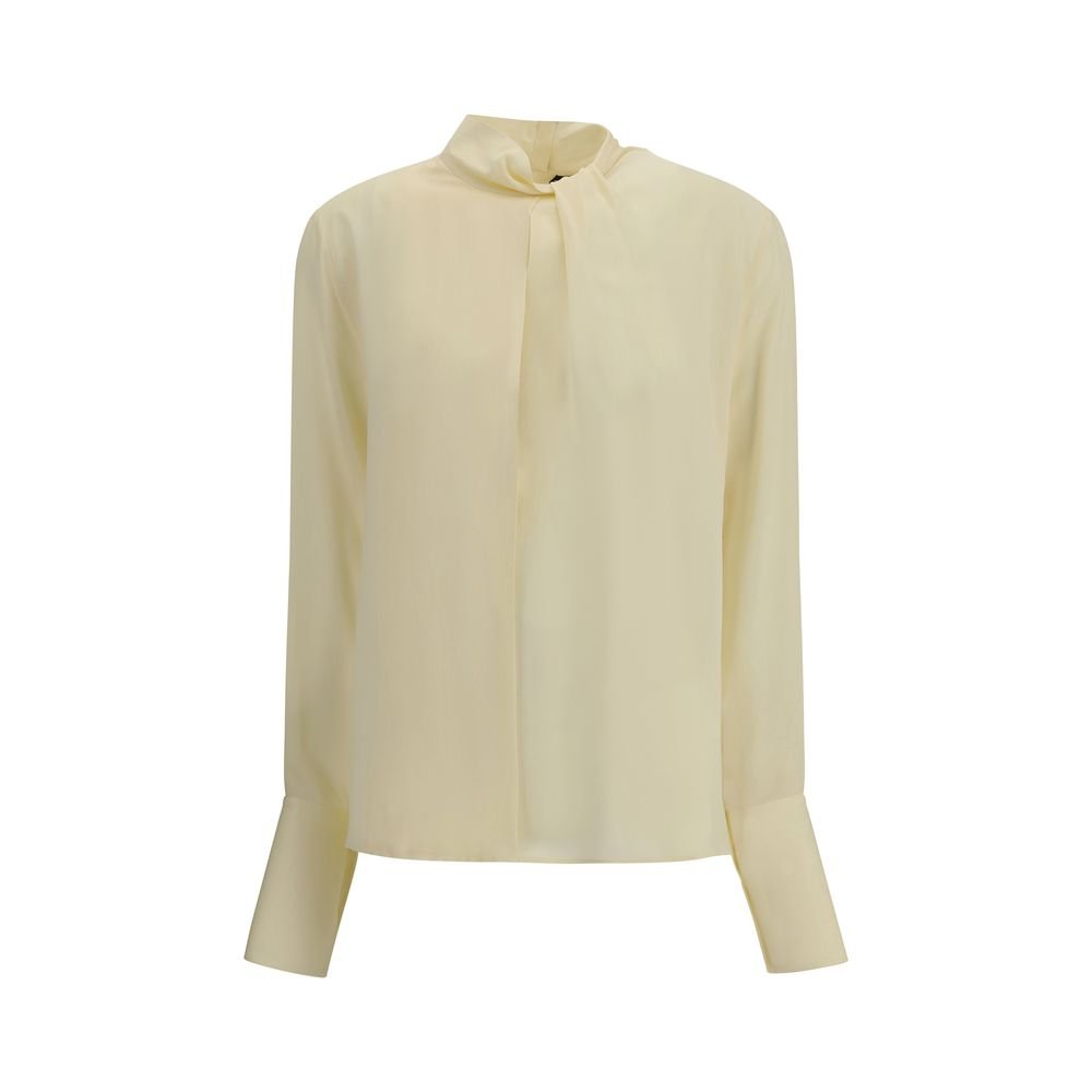 Tom Ford Cream Silk Blouse - HOLLIN STUDIO