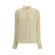 Tom Ford Cream Silk Blouse - HOLLIN STUDIO
