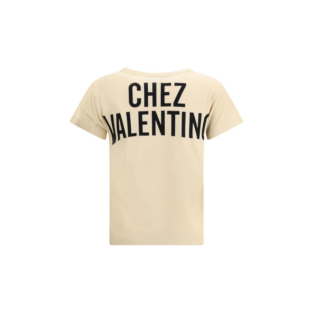 Valentino Beige Cotton T-Shirt - HOLLIN STUDIO