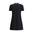 Valentino Black Fleece Wool Casual Dress - HOLLIN STUDIO