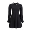 Valentino Black Viscose Casual Dress - HOLLIN STUDIO