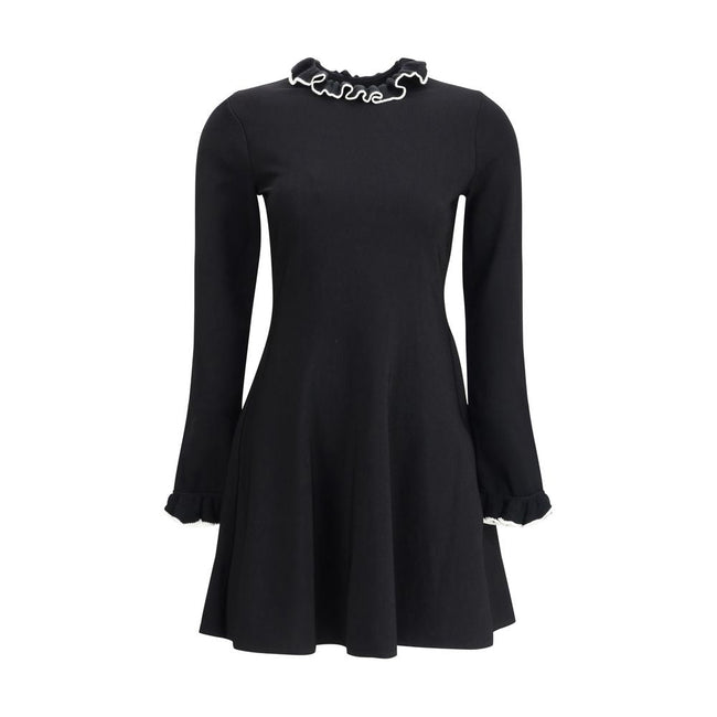 Valentino Black Viscose Casual Dress - HOLLIN STUDIO