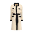 Valentino Cream Fleece Wool Coat - HOLLIN STUDIO