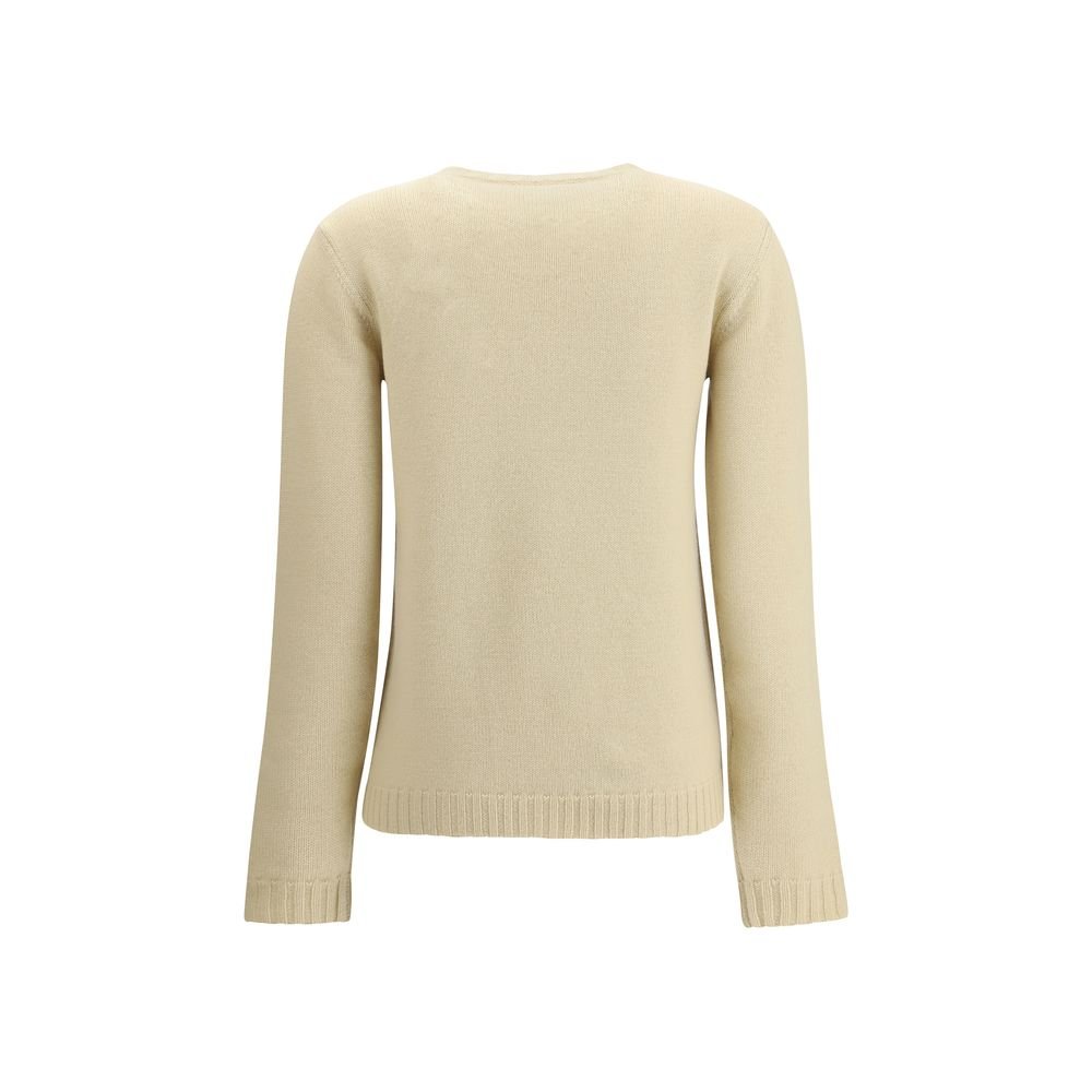 Valentino Cream Fleece Wool Sweatshirt - HOLLIN STUDIO
