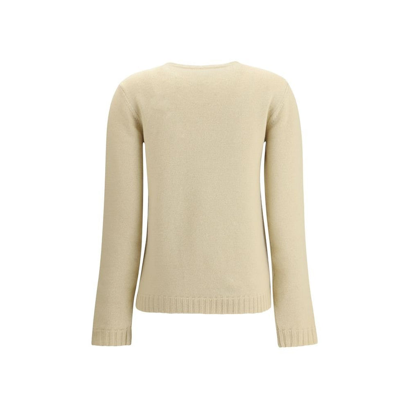 Valentino Cream Fleece Wool Sweatshirt - HOLLIN STUDIO