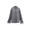 Valentino Gray Fleece Wool Clothing - HOLLIN STUDIO