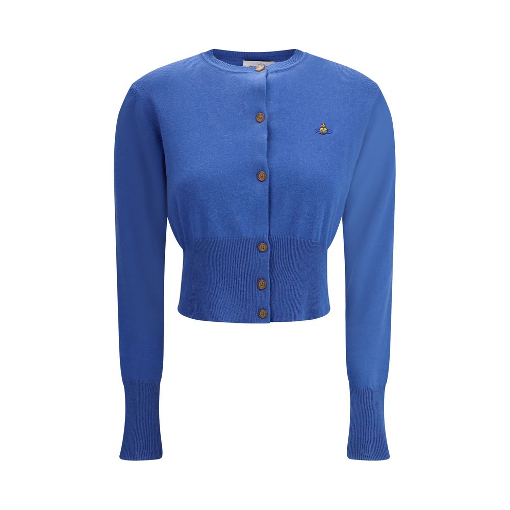 Vivienne Westwood Blue Cotton Cardigan - HOLLIN STUDIO